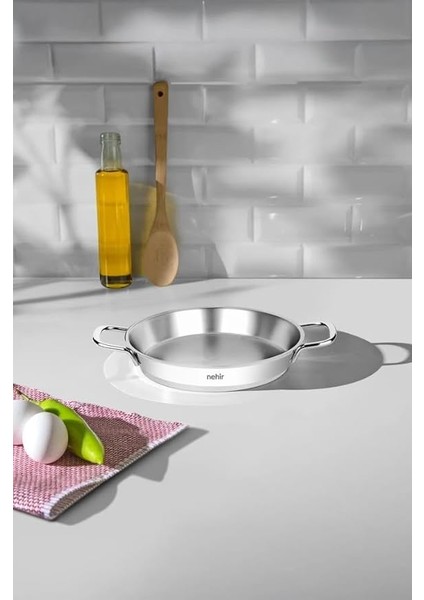 Silver Çelik Italyan Omlet Sahan 16 cm Kapaksız