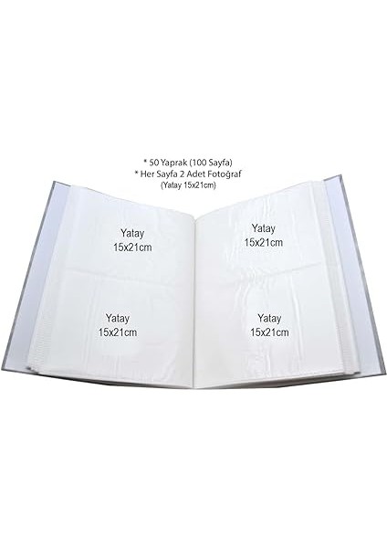 15X21CM 200 Fotoğraf Kapasiteli Ciltbezli Lüks Fotoğraf Albümü Mavi fırsatları