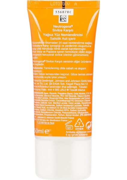 Sivilce Karşıtı Yağsız Yüz Nemlendiricisi 50ML, 50 ml fırsatları