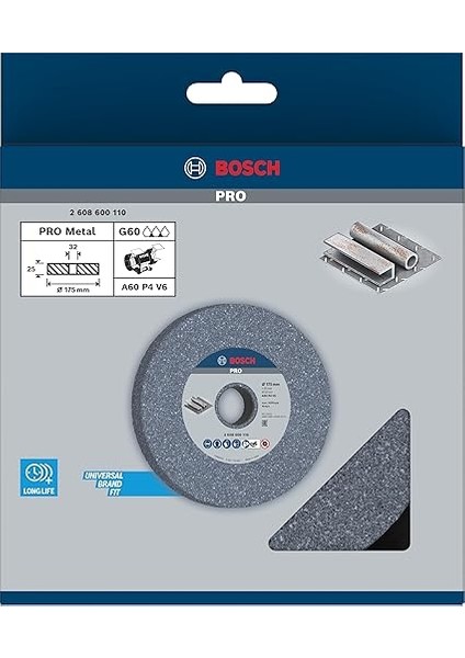 2608600110 Aksesuarı Zımpara Diski Için Bileme Makinesi 175 Mm, 32 Mm, 60 fiyatları