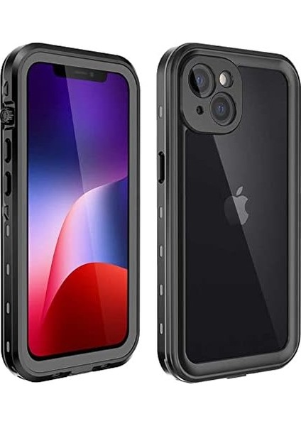 iPhone 13 ile Uyumlu Kılıf Su Geçirmez Toza Dayanıklı IP68 Sertifikalı 360 Tam Koruma Kapak [ 360 Tam Koruma, Deniz Altı Resim ve Video Çekimi, Korumalı, Suya Toza Dayanıklı ]