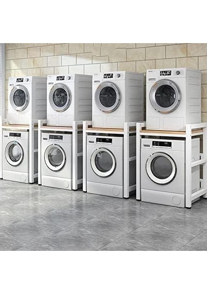 Çamaşır Makinesi ve Çamaşır Kurutma Makinesi Için Yüksekliği Ayarlanabilir Çamaşır Kurutma Makinesi Standı, Yerleştirme Kiti, 400 kg Yük Kapasitesi fiyatları