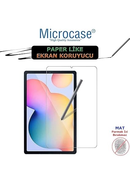 Samsung Galaxy Tab S6 Lite SM-P610 P610 Paper Like Pencil Destekli Kağıt Hissi Veren Mat Ekran Koruyucu fiyatları
