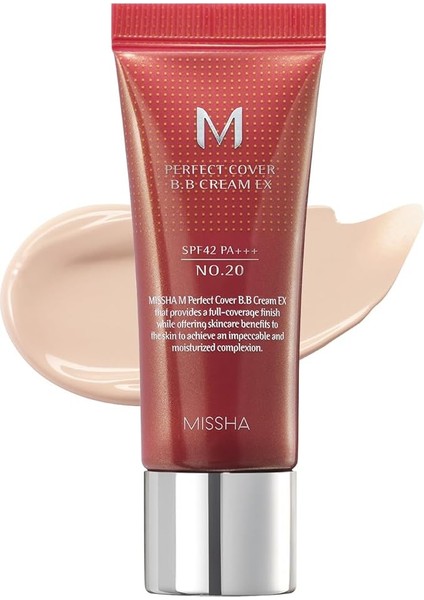 Mükemmel Kapatıcılık Sunan Çok Fonksiyonlu M Perfect Cover Bb Cream Ex SPF42 Pa+++ No.20 (20ML)