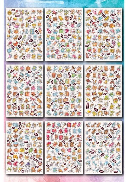 Sticker Seti Günlük Ajanda ve Defterlere Etiket, Öğretmen-Öğrenciler, Erkek-Kız Çocuk ve Yetişkinlere Kendinden Yapışkanlı Eğlenceli Çıkartmalar (Günlük Yaşam 550 Sticker) indirimleri