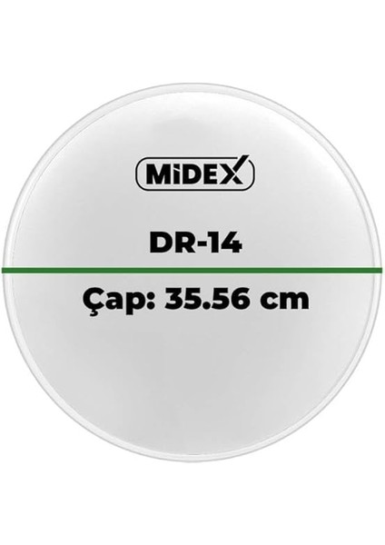 DR-14WH Beyaz Renk 14 Inç Trampet Bateri Davul Derisi Drumhead 14'' Inch (35.56 Cm) modelleri