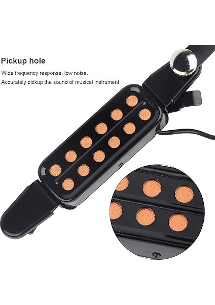 Akustik Gitar Alıcısı Için Gitar Pick UP12 Ses Deliği Manyetik Pikap Dönüştürücü Akustik Gitar Için Ses Tonu Tuner Kiti ile fiyatları