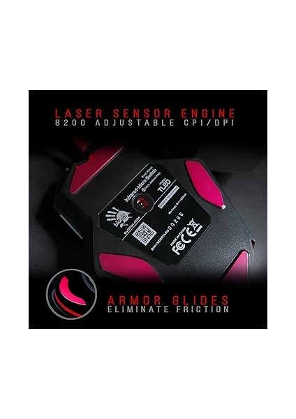 TL80A Siyah 8200DPI, Infrared Switch ,metal Ayak, Ultra Core 3&amp;4 Aktif, 9 Tuşlu, Çözünürlük Ayarlı, Optik Gaming (Oyuncu) Mouse fiyatları