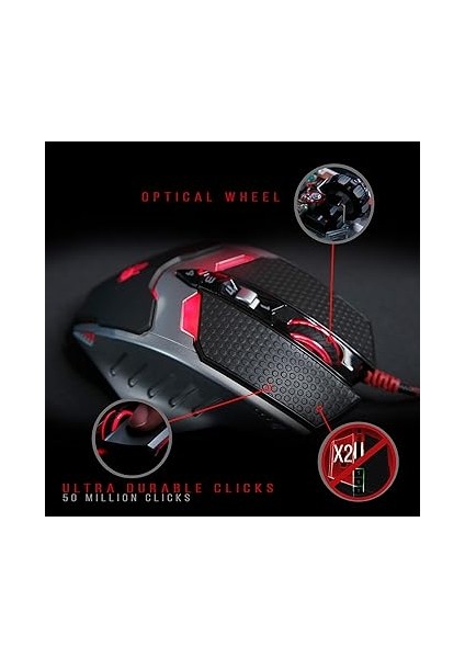 TL80A Siyah 8200DPI, Infrared Switch ,metal Ayak, Ultra Core 3&amp;4 Aktif, 9 Tuşlu, Çözünürlük Ayarlı, Optik Gaming (Oyuncu) Mouse modelleri