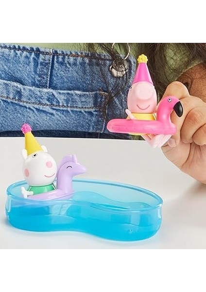 Pig Peppa's Havuz Partisi Oyun Seti, 2 Figür ve 4 Aksesuar, Okul Öncesi Oyuncakları, Çocuk Hediyeleri, 3 Yaş ve Üzeri fırsatları