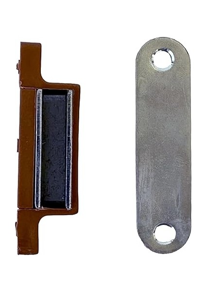 Sineklik ve Dolap Kapakları Için Mıknatıslı Tutucu Kilit 2li Kahverengi modelleri