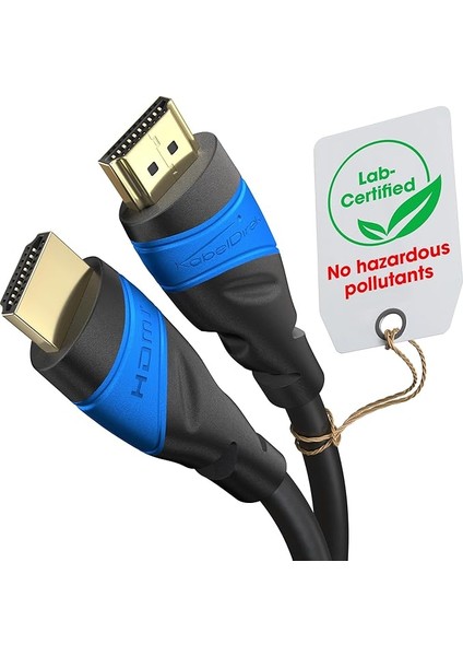 – 8k/4k HDMI Kablosu – 0,8m ve Daha Fazla Uzunluk (0,15M–22,5M) – Almanya'da Tasarlanmış HDMI Kablosu – 10K/8K@60Hz/4K@120Hz Destekler – HDMI Kablo – Tv, Pc, Ps5/xbox/switch