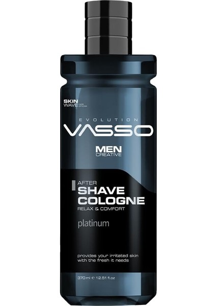 Profesyonel Tıraş Kolonyası | Gün Boyu Etkili Odunsu Kokulu | After Shave Cologne Platinum 370 ml