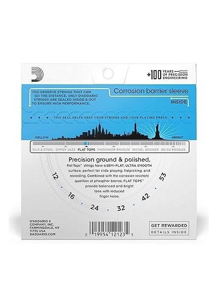 EFT16 Akustik Gitar Tel Seti, Flat Tops, Phosphor Bronze modelleri