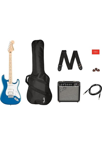 Affinity Strat Hss Lrl Cfm Frontman 15G Set Lake Placid Blue Elektro Gitar Seti