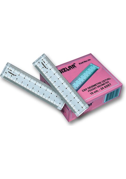 Yıldızlar 10 Cm. Cep Desimetre Cetveli Kod 066