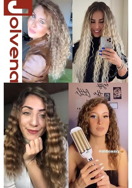 Jolvena Wag Tipi Su Dalgası Saç Maşası 16MM indirimleri