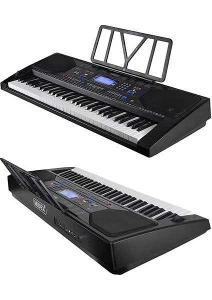 PS-4500 Tuş Hassasiyetli 61 Tuşlu Org Dijital LCD Ekran USB Mp3 Çanta Notalık Adaptör Dahil (300 Ses 300 Ritim) fırsatları