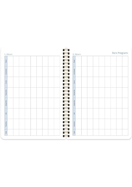Color A5 (15 * 21) Spiralli Akademik Ajanda - Çiçek fırsatları