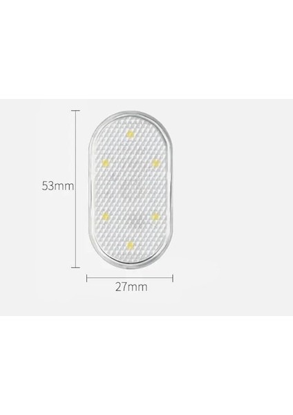 Dokunmatik Sensörlü Mini 6 LED Lamba USB Şarj Edilebilir Ayak Altı Mıknatıslı Torpido Lambası indirimleri