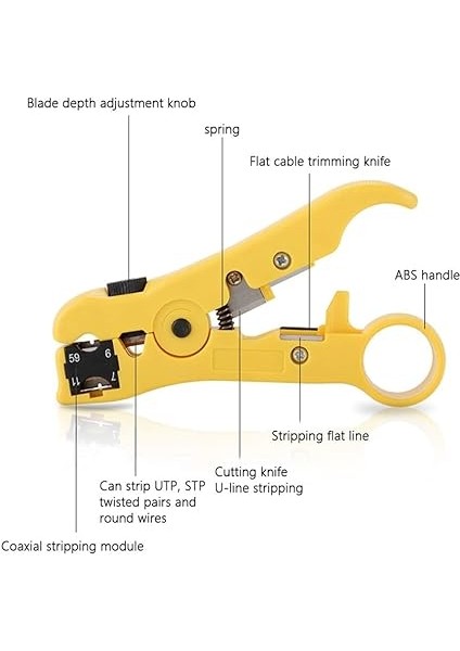 RJ11 RJ12 Ağ Tamir Pense Tool Kit Kablo Test Cihazı ile Bahar Kelepçe Sıkma Aracı Sıkma Pensesi Youmaxe modelleri