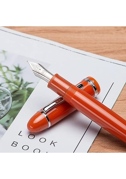 Gönder Jinhao X159 Dolma Kalem (Turuncu Krom, Medium Uç) indirimleri