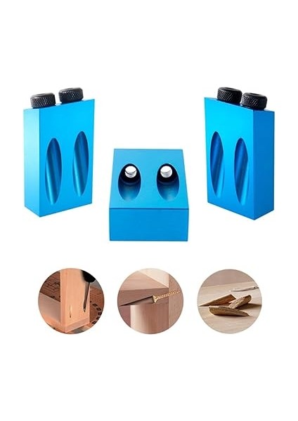 Çift Cep K Jig Kiti 6/8/10MM 15°bit Açılı Tahrik Adaptörü Ağaç Işleme Için Açı Delme Kleri Kılavuz Ahşap Aletler Dübelleme K Testere ve Dıy Doğrama Çalışma Alet Seti indirimleri