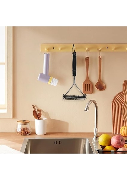 2 Adet Izgara Fırçası, Izgara Fırçası, 30 cm Paslanmaz Çelik Izgara Temizleme Fırçası, Üçgen 360° Izgara, Tel Fırça, Kömür Mangalı Için Mangal Aksesuarı, Küre Izgara, Temizleyici Fırça indirimleri