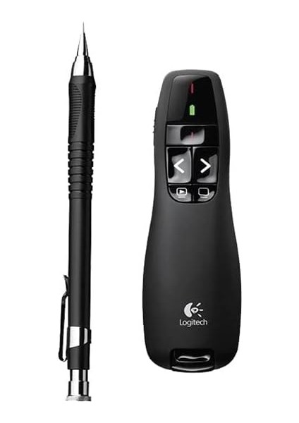 R400 Presenter, USB Alıcı Üzerinden Kablosuz 2,4 Ghz Bağlantı, 15 M Menzil, Kırmızı Lazer Işaretleyici, Sezgisel Kullanım Elemanları, 6 Tuş, Pil Göstergesi, Pc - Siyah, Ingilizce Ambalaj fiyatları