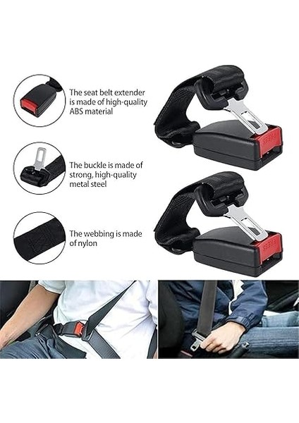 Evrensel Araba Koltuğu Emniyet Kemeri Kablo Demeti Kiti Ayarlanabilir Tekli, Çiftli Koltuk Tur Emniyet Kemeri Tüm Arabalar Için Evrensel, Yetişkin ve Çocuk Güvenliği Için, Şişman Insanlar Için indirimleri