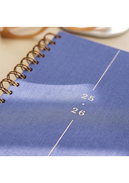 A5 Spiralli Keten 16 Aylık Akademik Ajanda - Lila fiyatları