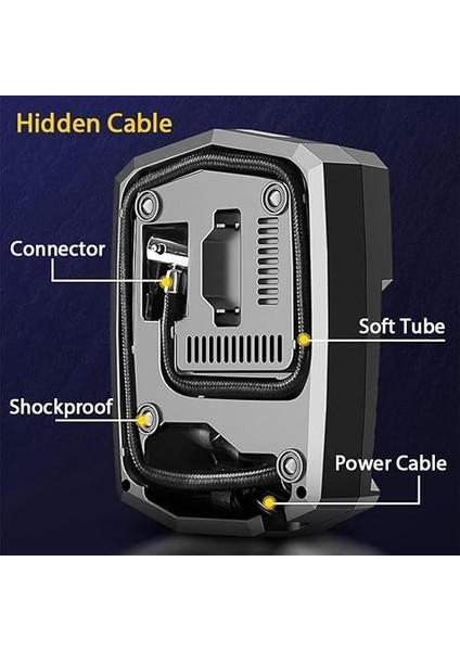 Dijital Lastik Şişirme 12V Dc Taşınabilir Hava Kompresörü 150 Psı Lastik Pompası Basınç Göstergeli Fener ST-5002 fiyatları