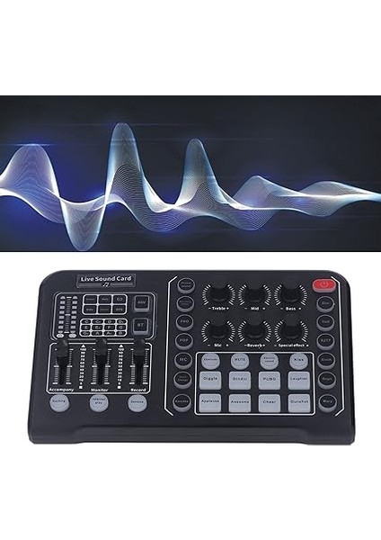 Kablosuz Canlı Ses Kartı Profesyonel Canlı Ses Kartı, Dsp Chıp, Kablosuz Çift Kanallı Ios Cep Telefonları Için Çok Fonksiyonlu Ses Kurulu fiyatları