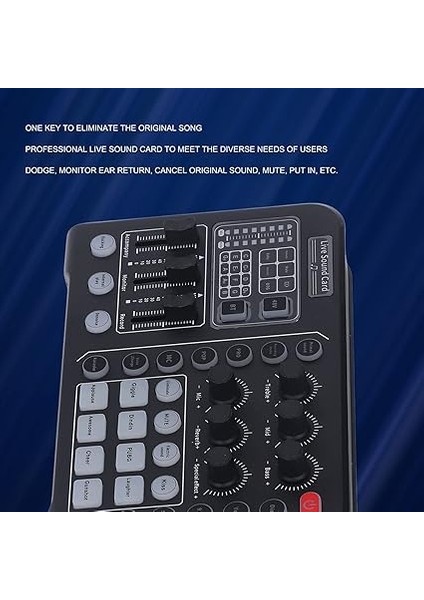 Kablosuz Canlı Ses Kartı Profesyonel Canlı Ses Kartı, Dsp Chıp, Kablosuz Çift Kanallı Ios Cep Telefonları Için Çok Fonksiyonlu Ses Kurulu fırsatları