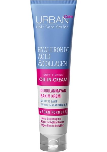 Care Hyaluronik Asit &amp; Kolajen Kuru ve Cansız Saçlara Özel Durulanmayan Bakım Kremi 150 Ml- Vegan