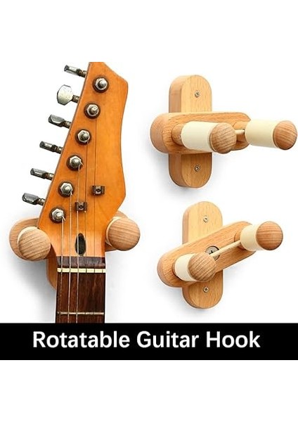 Gitar Askısı Duvara Montaj, Ayarlanabilir Gitar Kanca Tutucu Gitar Duvar Standı Akustik Bas Ukulele Gitarlar Için fırsatları