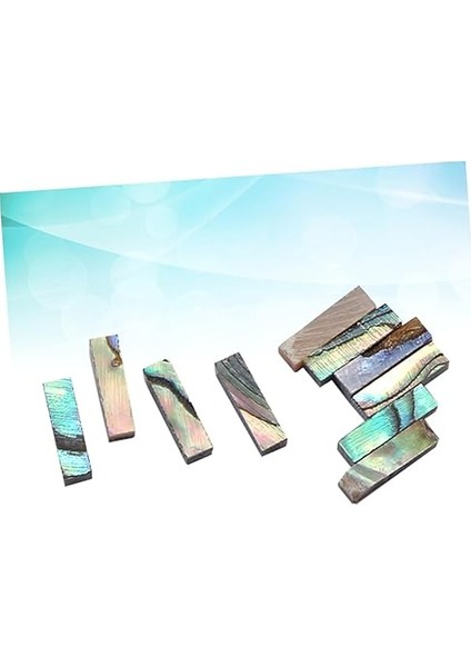 Abalone Kabuğu Gitar Süslemesi 10 Adet Purfling Bağlama Şeridi 12X15X12MM GF101 Luthier Için modelleri