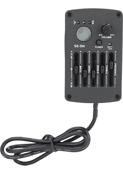 SE5N 5 Band Eq Ekolayzer Pickup Tuner Akustik Gitar, Müzik Enstrümanı Uyum Kiti, 5 Band Ekolayzır, Gitar Ekolayzır