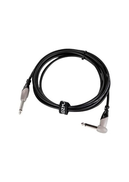 Joes KCL-156-3M Siyah-Gri 3 Metre Açılı Gitar Enstrüman Kablosu Kozmos fiyatları