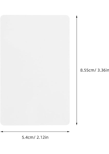 50 Adet Pvc Beyaz Kart Işletmeler Için Boş Plastik Kartlar Çift Taraflı Baskıya Hazır fiyatları