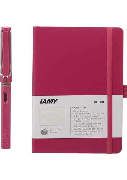 Yumuşak Kapak A6 Pempe ve Pembe Dolma Set