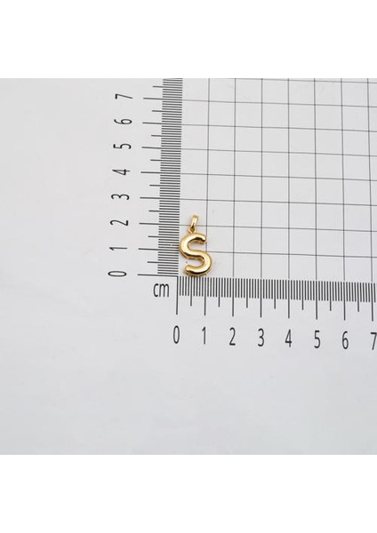 S Balon Harf 14 Ayar Altın Kolye Ucu indirimleri