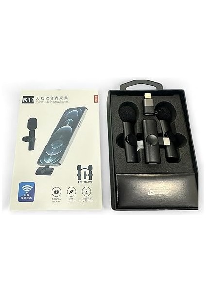 Yaka Mikrofonları 2li For Type-C For Iphone Tüm Modeller Video Kaydı, Podcast, Röportajlar, Youtube, Tiktok ve Vlog Için Mini Mikrofon modelleri