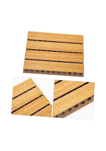 Ahşap Ses Emici Paneller Akustik Lambri Keman Dilsiz Ses Sönümleme Aracı Stüdyo Duvar Paneli Ses Yalıtım Paneli Ses Yalıtım Malzemesi Ses Emici Malzeme Ses Geçirmez Dolgu Odun fırsatları