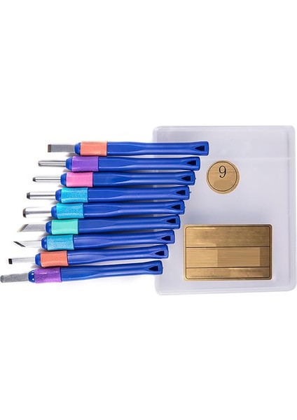 9 Adet Ahşap Oyma Keski Seti, Profesyonel Karbon Çelik Aletler, Ağaç Işleme Heykel Whittling, Yeni Başlayanlar Için Harika, Saklama Çantası ile