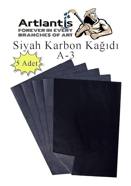 Karbon Kağıdı A3 5 Adet 29,7X42 cm Renkli Karbon Kağıdı Kopya Kağıdı Transfer Kağıdı Siyah fiyatları