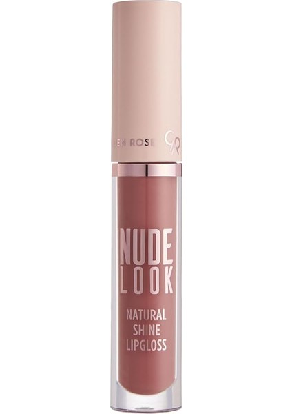 Rose Nude Look Natural Shine Lipgloss Dudak Parlatıcı No: 04 Peachy Nude