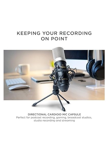 Professional MPM-1000 - Podcast, Akış, Şarkı Söyleme, Tele-Çalışma ve Oyun Için Masa Standı ve Kablolu Xlr Kondenser Stüdyo Mikrofonu modelleri