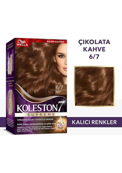 Koleston Supreme Saç Boyası 6/7 Çikolata Kahve X3'lü Set fiyatları