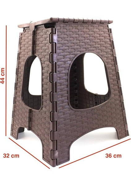 Büyük Boy Koyu Kahverengi Katlanabilir Plastik Tabure Oturak fiyatları